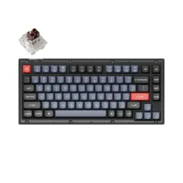 Keychron V1 QMK gaming toetsenbord frosted brown switch