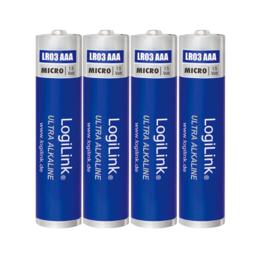 LogiLink Ultra Power AAA batterij LR03 4 stuks