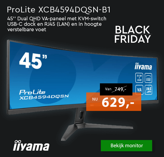 iiyama monitor black friday aanbieding