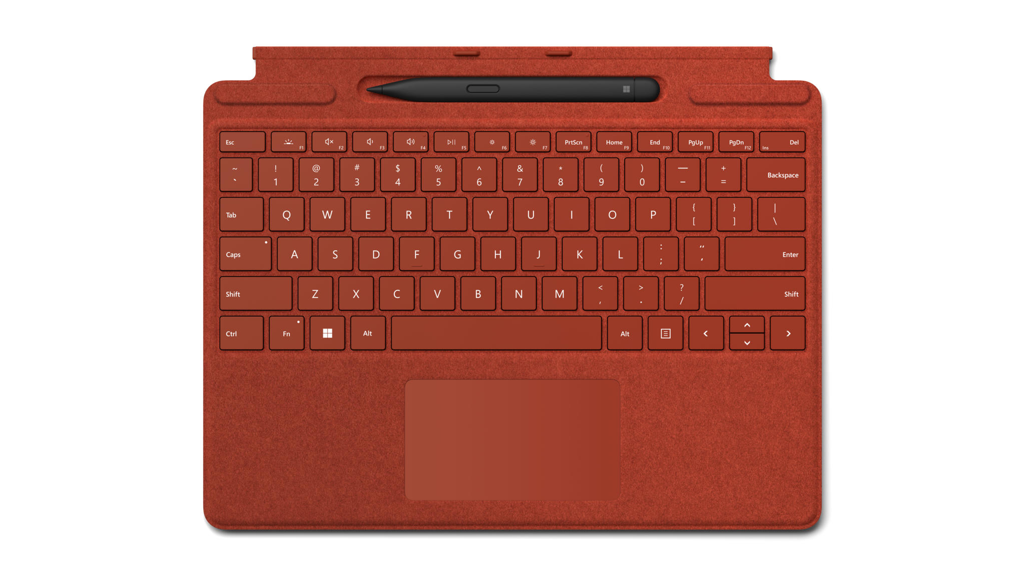 Microsoft Surface Pro Signature Keyboard with Slim Pen 2 Rood Microsoft Cover port AZERTY Belgisch